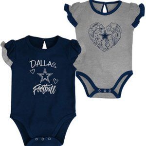 Dallas Cowboys Baby Too Much Love 2PK Set